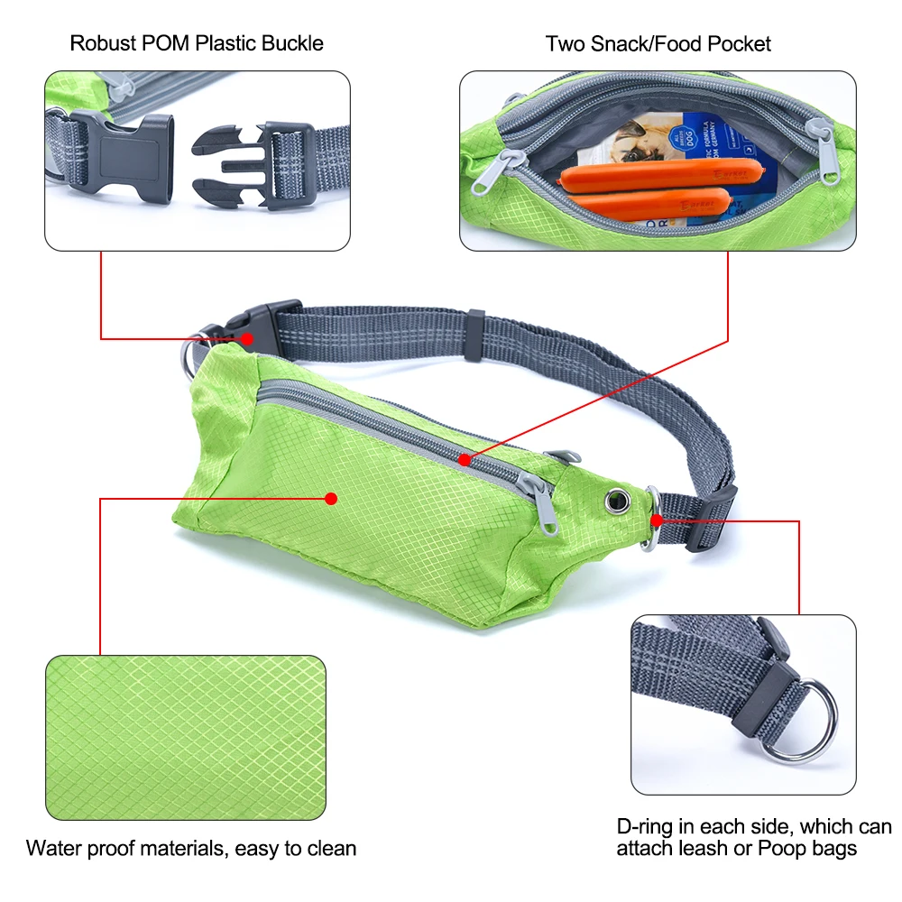 Выдвижной Поводок для собак с поясной сумкой эластичный пояс домашних животных