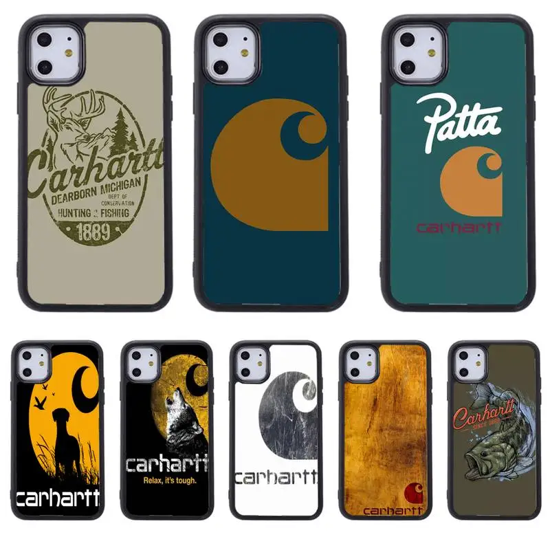 

Fashion brand C_Carhartts Phone Case For Iphone 5 SE 2020 6 6s 7 8 plus X Xr XS 11 12 13 Mini Pro Max PC Fundas Cover