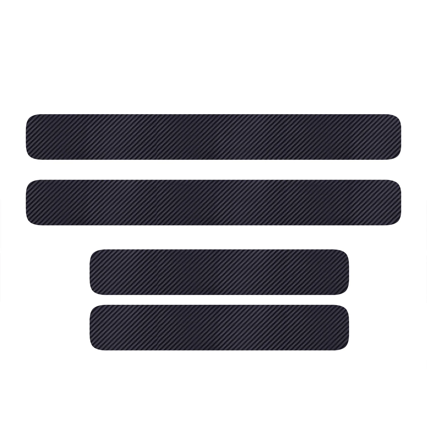 

Door Sill Car Decor protection 4 Pcs/set Car Sticker Protector Black Door Car Door Protector Sill Anti-scratch
