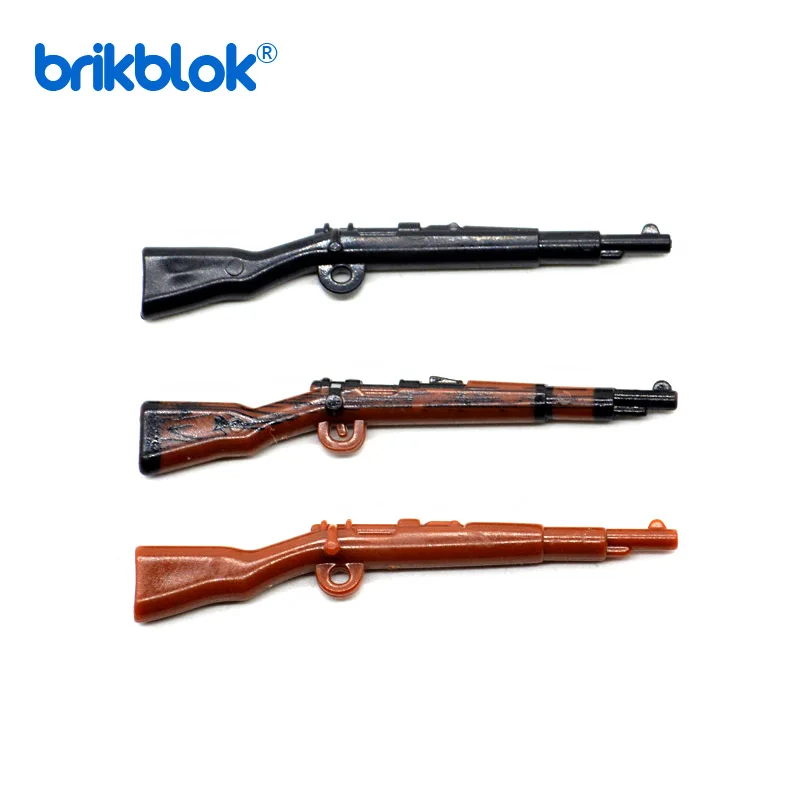 100 WW2 пистолеты оружие кирпичи Kar 98K коричневые снайперские винтовки Военная MOC