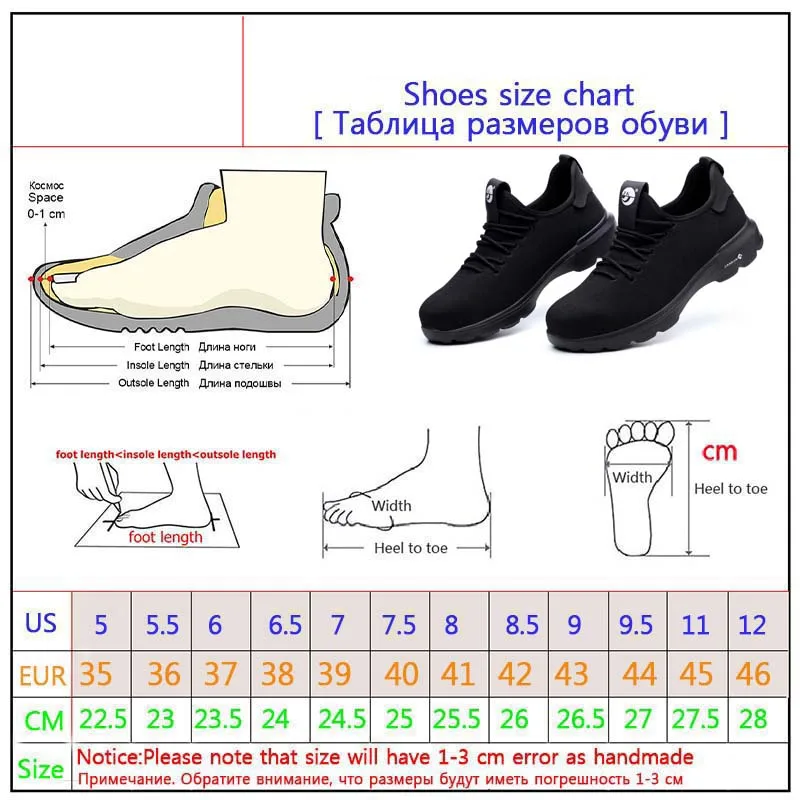 

Direct Delivery Indestructible Ryder Shoes Men Steel Toe Air Safety Boots Anti Puncture Work Sneakers Breathable Work Shoes H74