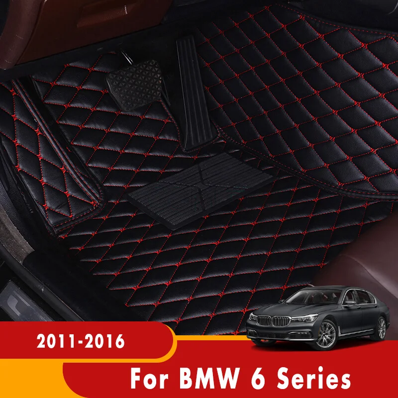 

Коврики автомобильные под заказ для BMW 6 серии 2016, 2015, 2014, 2013, 2012, 2011, аксессуары для интерьера автомобиля, кожаные Коврики для стайлинга ног