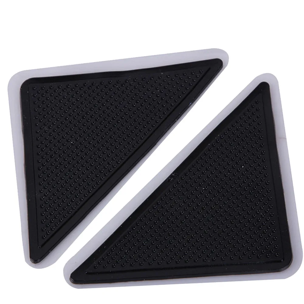 

4pcs Carpet Pad Reusable Washable Rug Carpet Mat Grippers Non Slip Tri Sticker Silicone Grip Bath Living Room Pads Anti Slip 816