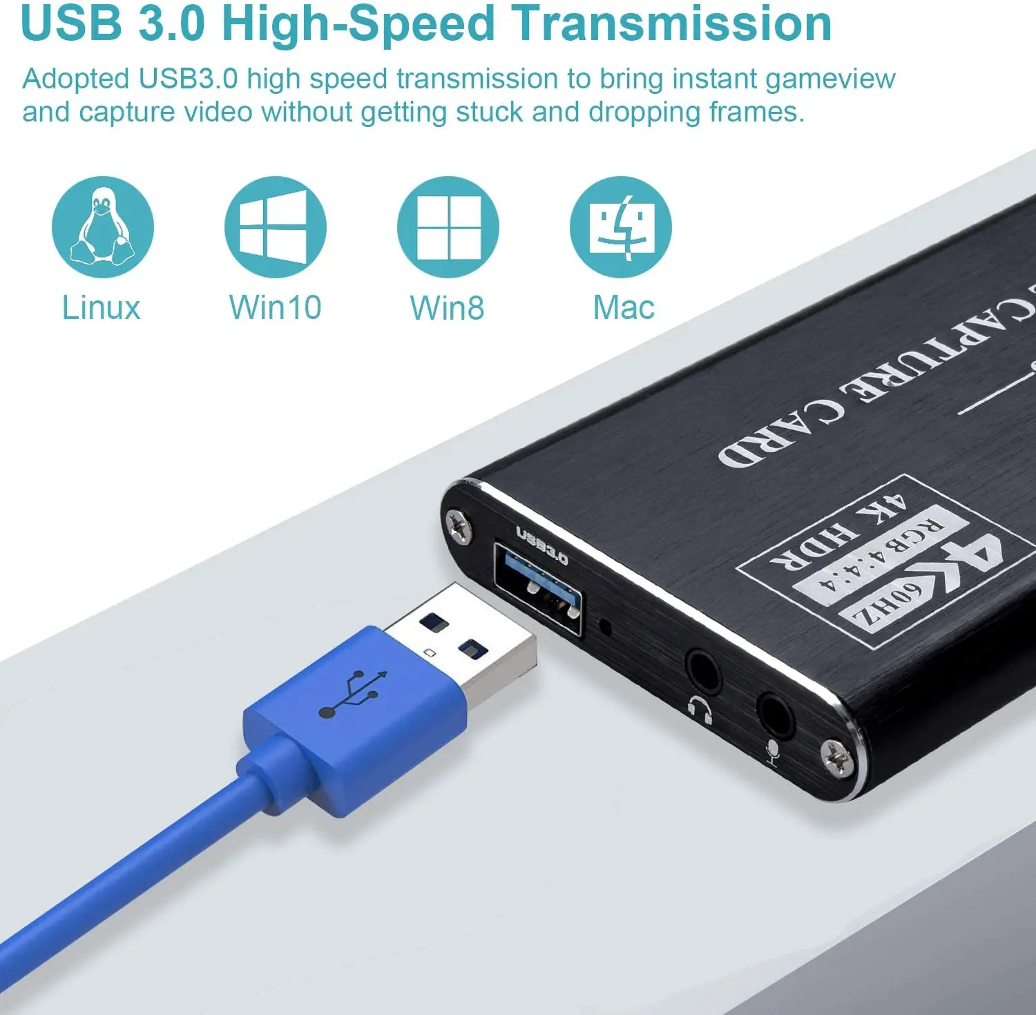 KuWFi 4K HD MI игровая карта захвата 1080PHD до 3 0 видеозахвата Настольная игра Запись