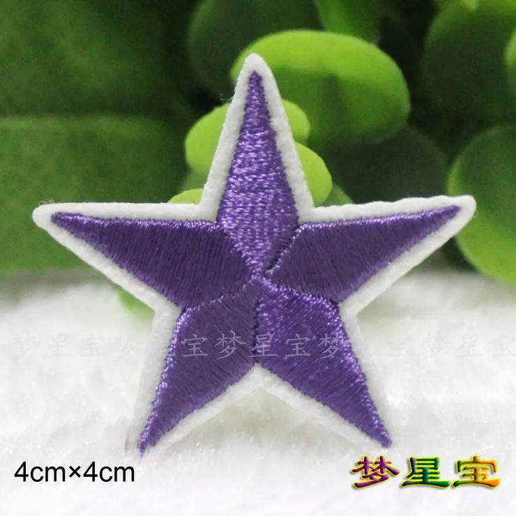 Пентаграмма звезды и полосы Задняя лента клейкий значок Одежда обувь шляпа