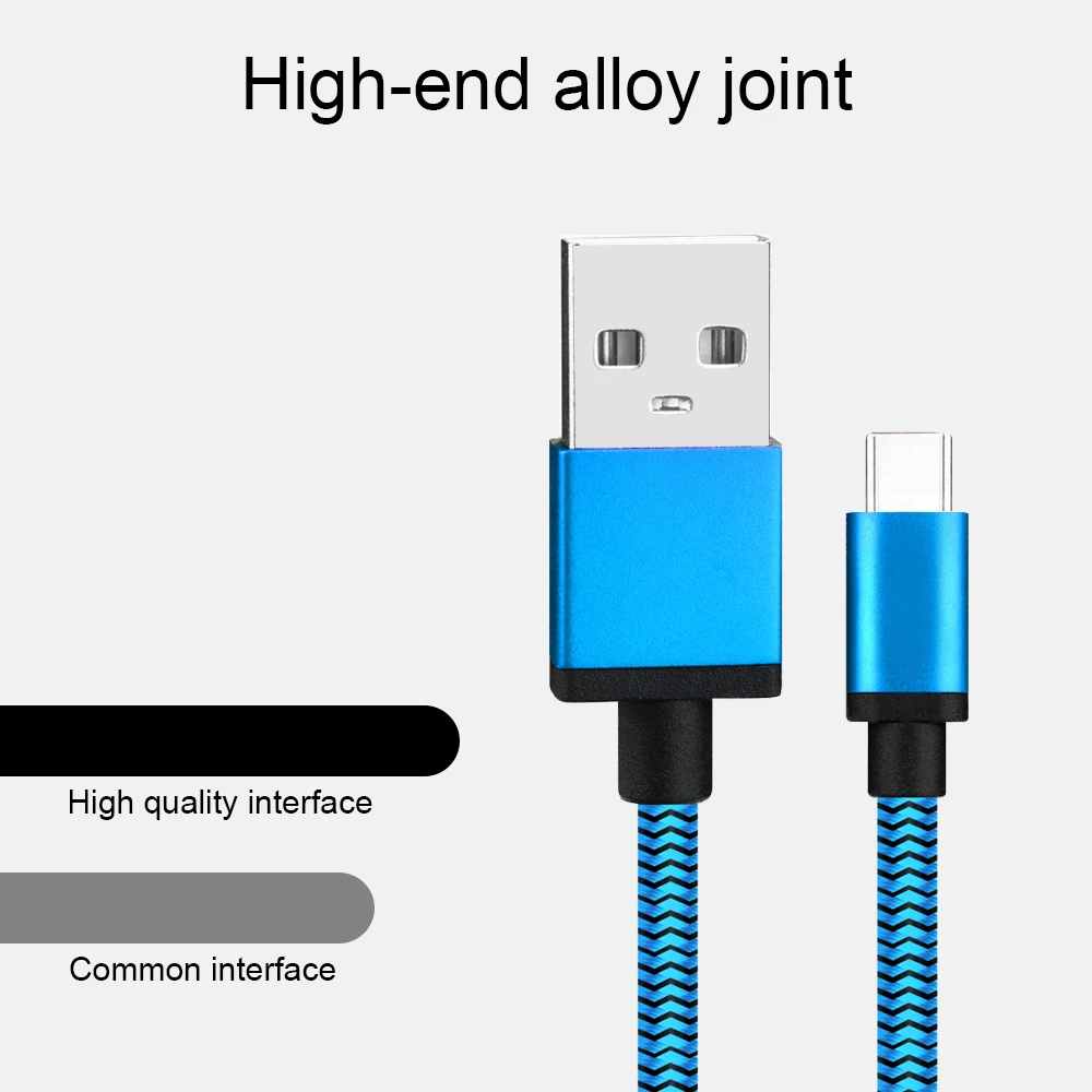 1 м 2 м кабель type C USB C кабель для быстрой зарядки данных для samsung S9 S8 оранжевый зеленый синий Мобильные кабели для мобильных телефонов 1A 1.7A