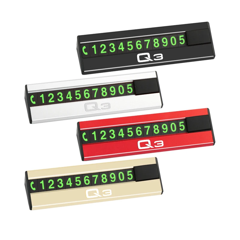 Автомобильная парковочная карта временная табличка с номером раздвижная