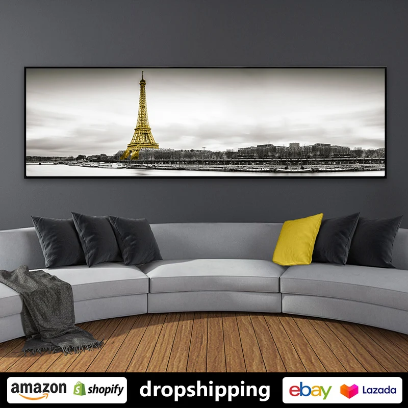 

ART ZONE Modern Nordic Tower Landscape Photography prints Wall Art Canvas posters Artwork Living Room Home bedroom office Decor