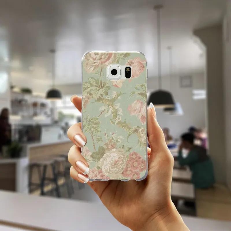 Picture 4 Для Samsung Galaxy A3 A5 A7 A8 A9 плюс большое ядро 2 Prime чехол мягкий, ТПУ чехол красивые Винтаж Роза - Цвет: Picture 4