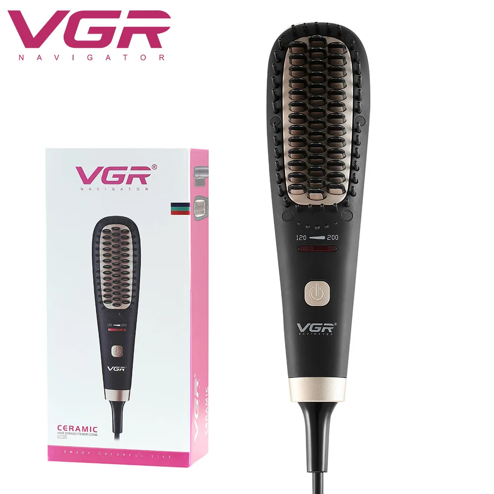 

Electric Hair Straightening Brush Hot Heated Comb Men Beard Multifunctional Straightener Ceramic Comb Quick Hair Styler