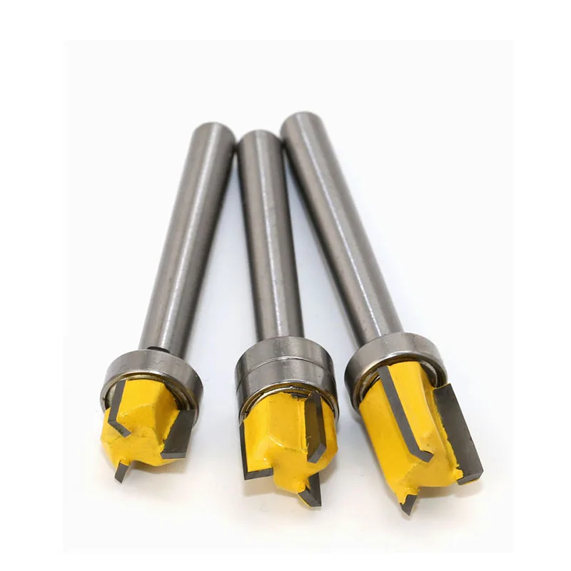 

1PC 6mm Shank Woodworking Template Trim Hinge Mortising Router Bit Straight Tenon Cutter Cleaning Flush Trim End Milling Cutter
