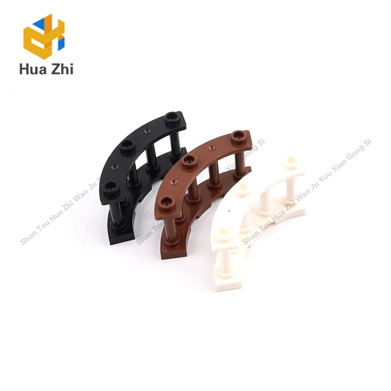 

10PCS 21229 Fence Spindled 4x4x2 Quarter Round with 2 StudsBuilding Blocks Parts MOC DIY Education Build Toys brick