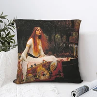 the lady of shallot square pillowcase cushion cover creative zip home decorative polyester home simple 4545cm