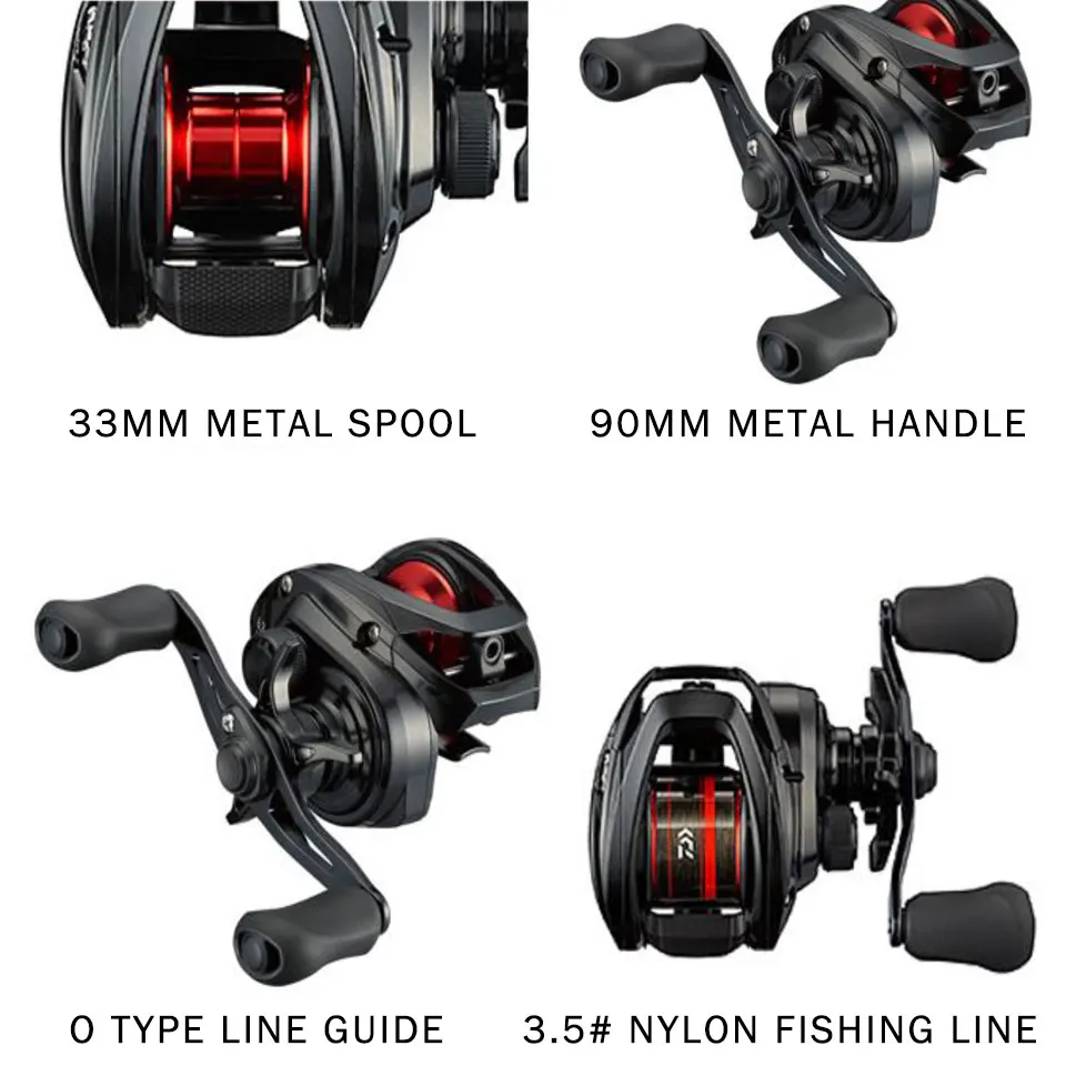 Новинка 2021 рыболовная катушка DAIWA PR100 для заброса приманки 3 + 1 шарикоподшипник