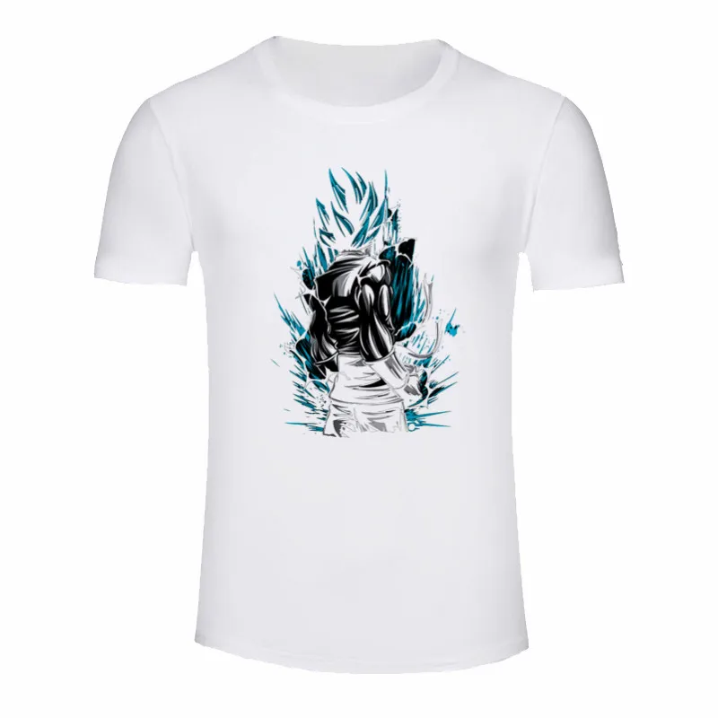 The Black Friday, футболка с принтом Dragon Ball, мужские футболки с графическим принтом, футболка, Повседневная футболка с коротким рукавом, Мужская Уличная одежда - Цвет: P1799I-white