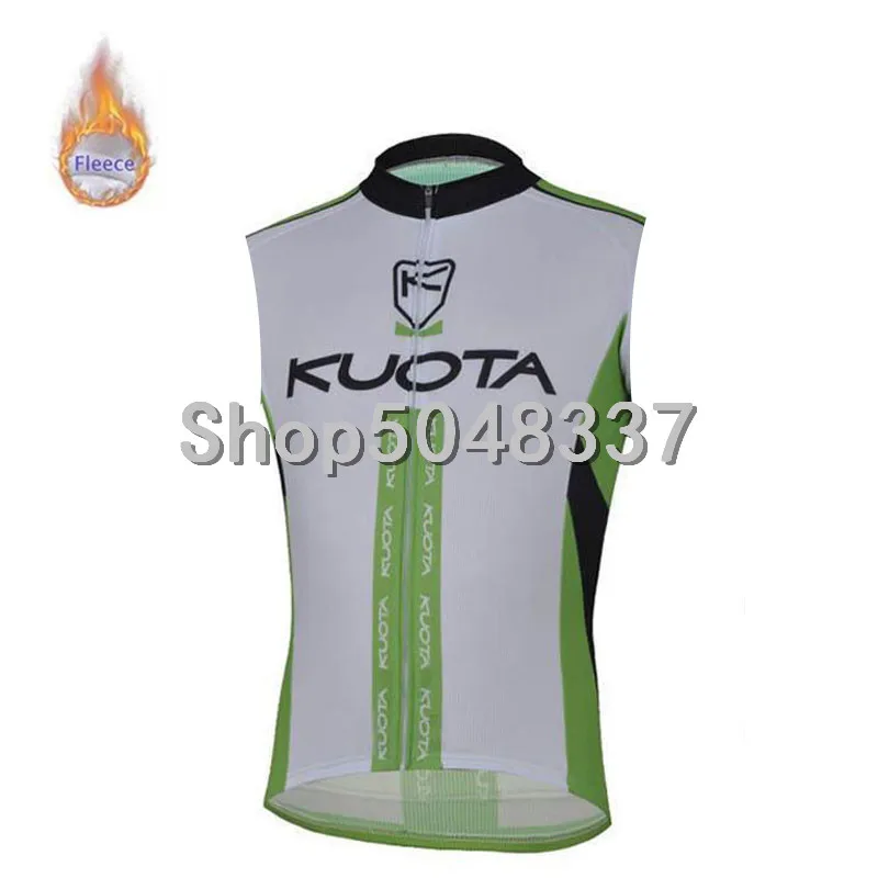 2019 KUOTA для мужчин Pro Велоспорт Джерси без рукавов зимняя теплая флисовая одежда