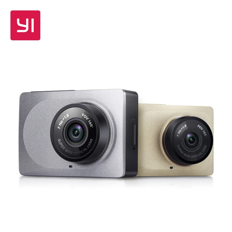 Видеорегистратор YI Smart Dash Camera HD | Беспроводное подключение Wi-Fi| Угол обзора 165 градусов | Запись видео 1920×1080 при 60 к/с | Ночной режим | Хранение данных microSD(microSDXC) до 64 Гб