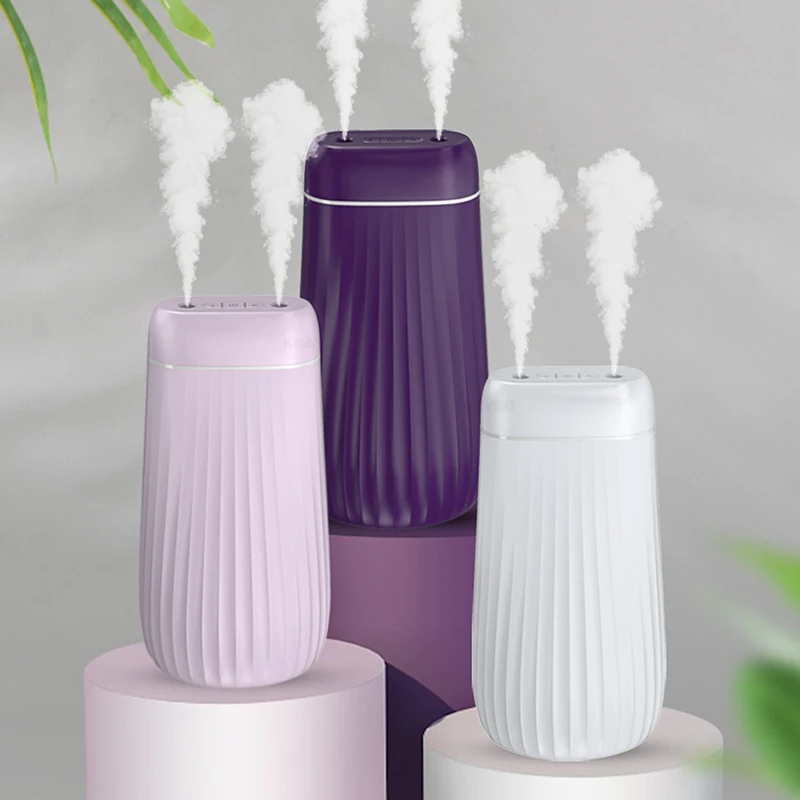 

KBAYBO 1000ML Double Nozzle Cool Mist Aroma Diffuser Heavy Fog Ultrasonic Air Mist Humidificador With Coloful LED Light