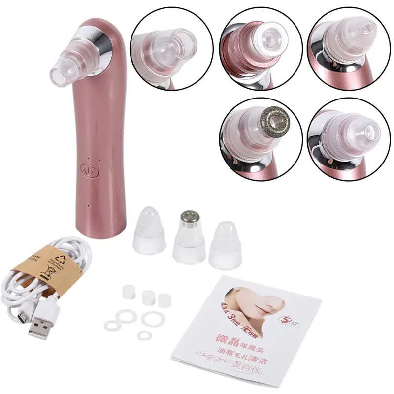 

Blackhead Remover Face Acne Pore Cleaner Point Noir Blackhead Vacuum Extractor T Zone Black Spots Pimple Removal Tool Diamond