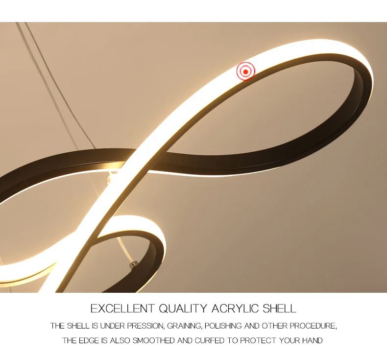 hanging ceiling lamps modern led pendant lighting acrylic modern nordic living room led bedroom lamp color changing fixture