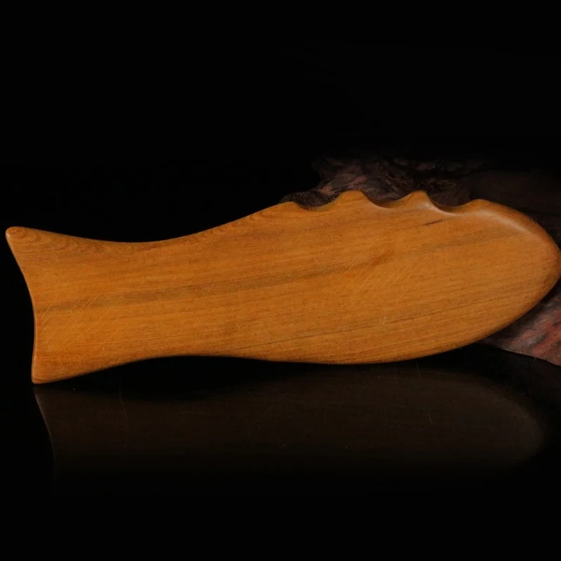 Good Healthy Wooden Fish Shape Body Massage Tools Health Care Relaxation Foot Roller Massager Hand Wood Tool | Красота и здоровье