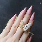 Длинные блестящие накладные ногти кирпич clour стилеты глянцевые накладные ногти длинные миндаль салон искусства накладные ногти обнаженные средней длины