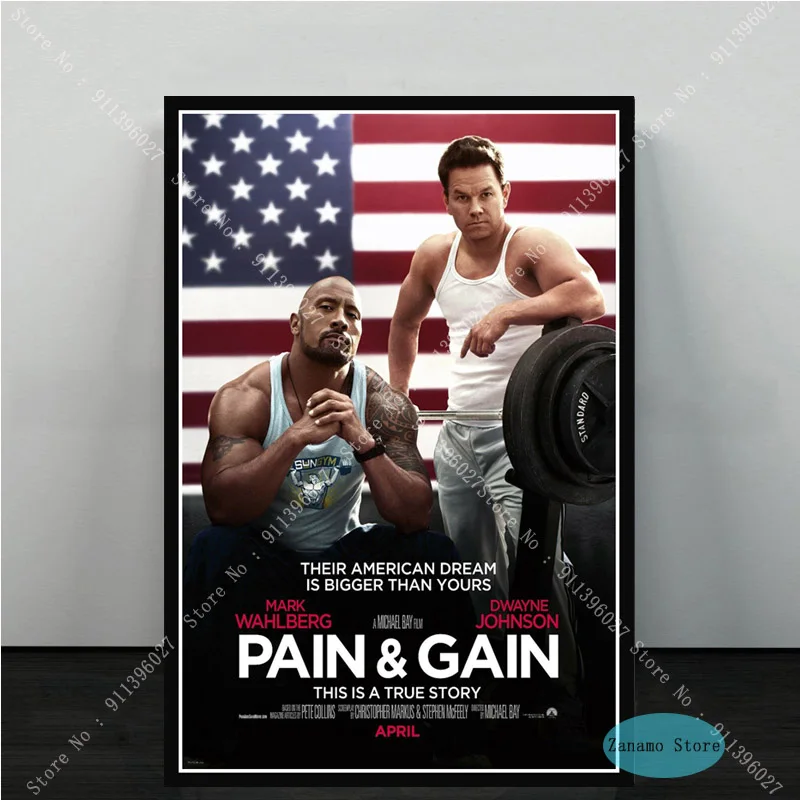 Плакат ZT1109 принты из фильма обезболивание вахльберг Dwayne Johnson масляная живопись