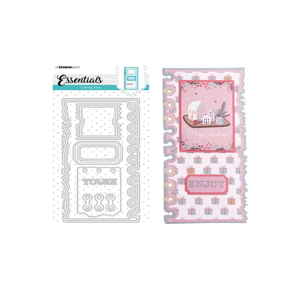 

Slimline Page Ticket Arrival Metal Cutting Dies Scrapbook Diary Decoration Stencil Embossing Template Diy Greeting Card Handmade