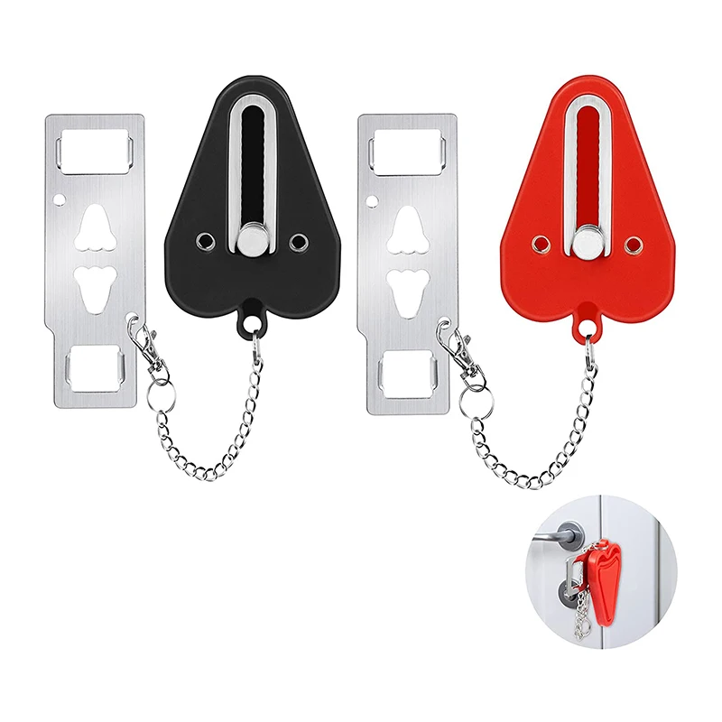 Портативный дверной замок безопасный прочный без отверстий съемная дверная