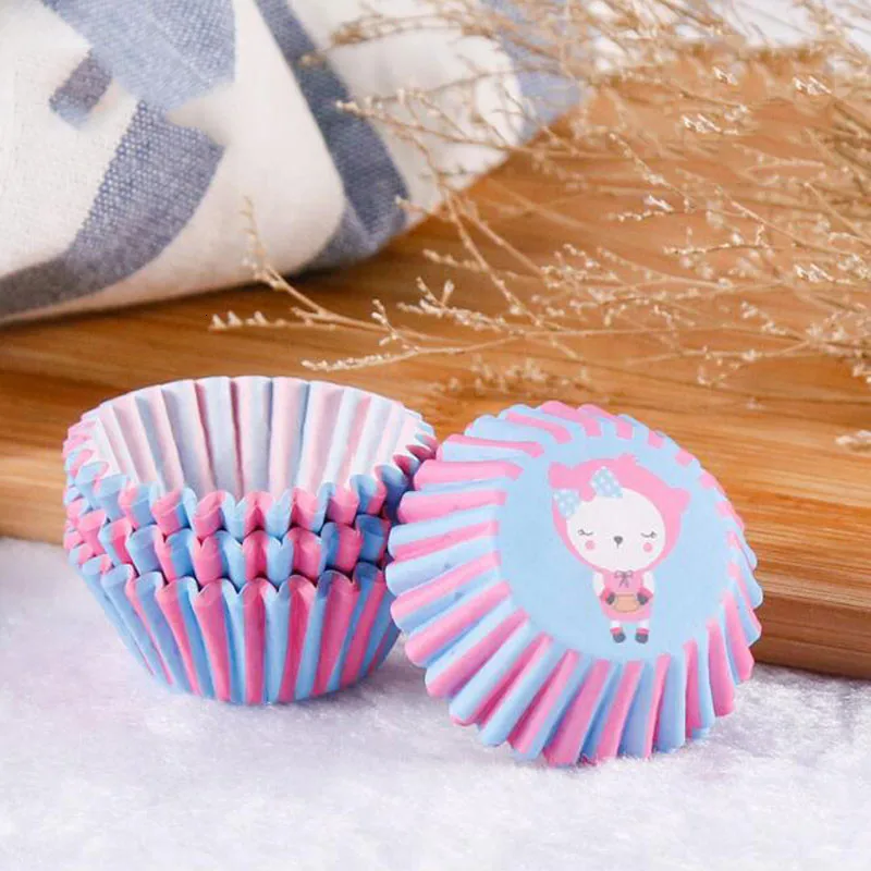 100 шт./лот лайнер для кексов бумажная чашка формочки Небольшой Футляр бумажных