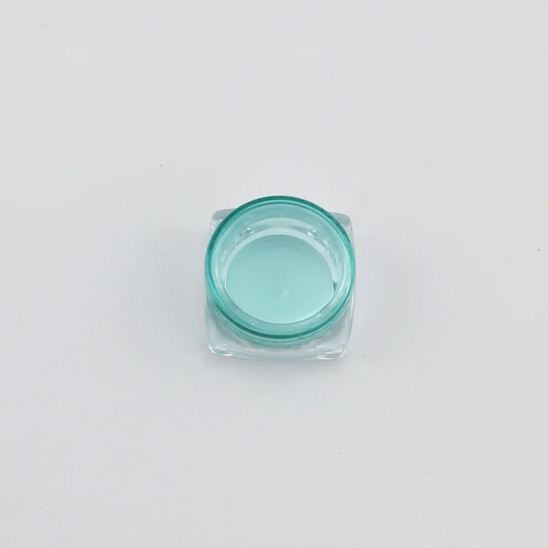 3g Square Green 12 шт пустые для небольших банок многоразовые мини пластиковые бутылки Косметическая банка, контейнер маленькая круглая бутылка маленькая банка для крема твердые духи - Цвет: 3g Square Green