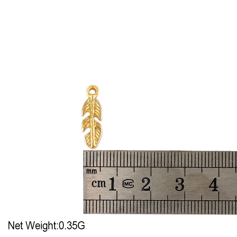 

10Pcs/lot Gold Color Alloy Leaves Charms Trendy Metal Pendants For DIY Jewellery Making Accessories Necklace Earrings Handmade