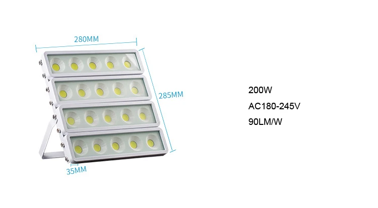 Foco led 100 Вт 50 Вт 150 Вт 200 Вт уличный светодиодный светильник - Испускаемый цвет: 200W