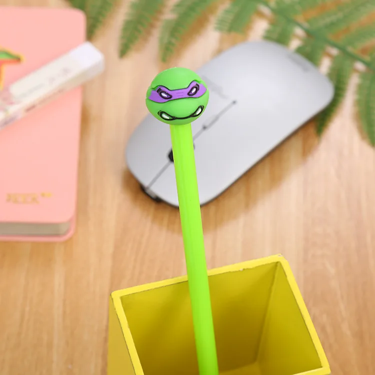 1 pcs/lot Creative kawaii ninja turtles gel pen stationery office material escolar papelaria school supplies Free shipping