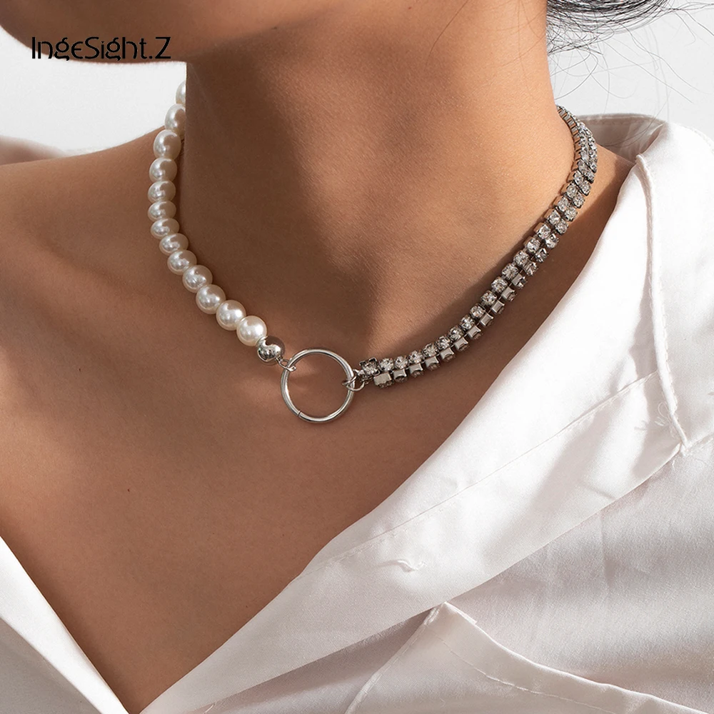 Женское колье чокер с имитацией жемчуга|Цепочки| |