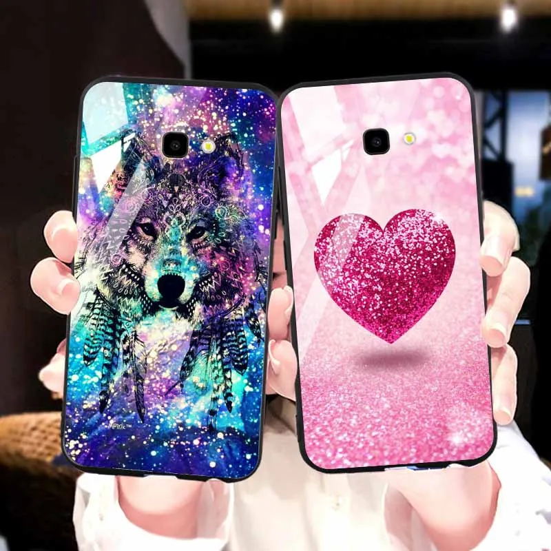 DIY стеклянный чехол для samsung Galaxy A51 из закаленного стекла телефона S11 J6 J8 J4 Plus 2018 A50s