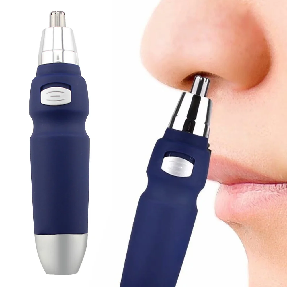 

Stylish Nose Trimmer Portable Washed Battery Powered Security Cleaning For Men Multifunctional Nasal Wool Cut Ear Hair Clipper