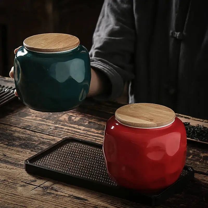 Изысканные керамические банки для хранения чая большой емкости герметичный