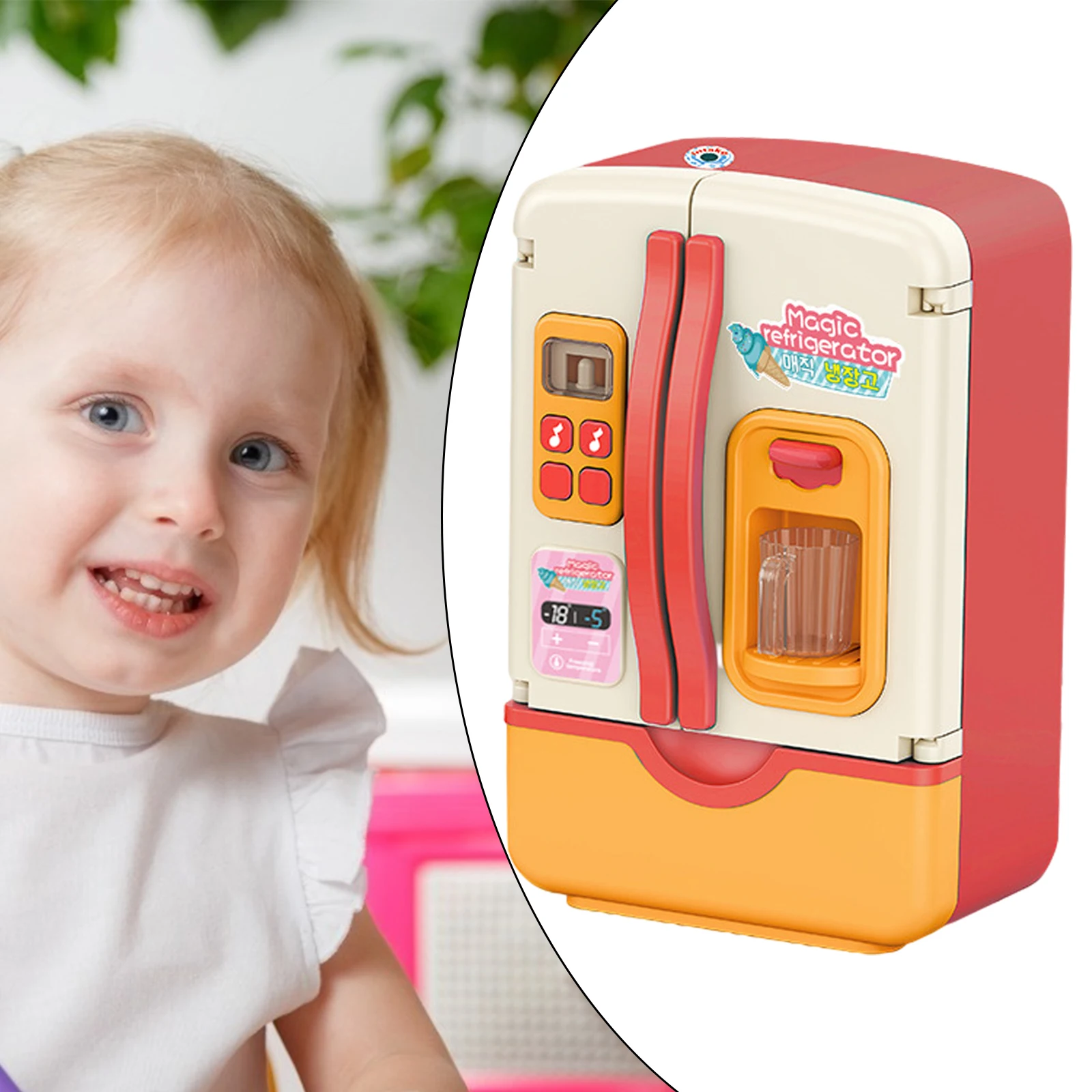 Детская творческая имитационная игрушка Кухня Холодильник Миниатюрный представительский ролевой игры для детей.
