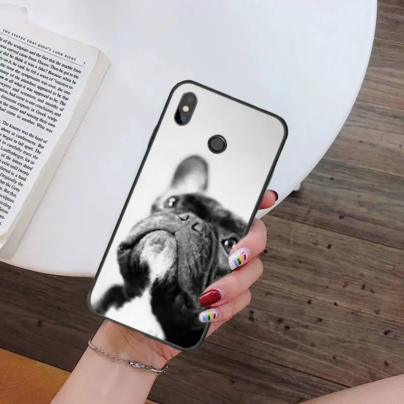 

Cute Funny French Bulldog Phone Case For Xiaomi Redmi note 7 8 9 t k30 max3 9 s 10 pro lite