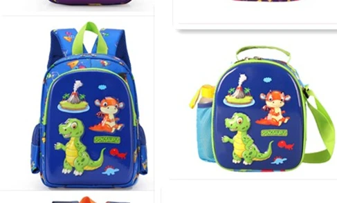Сумка для ланча для детей 2-8 лет, жесткая EVA мультяшная сумка на одно плечо, Детская сумка для еды, студенческие сумки для ланча, Сетчатая Сумка с боковыми карманами - Цвет: Золотой