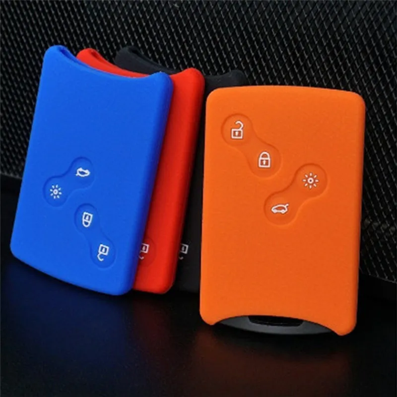 

1PC Silica Gel Car Key Cover Case Protector For Renault Clio Logan Megane Random Color