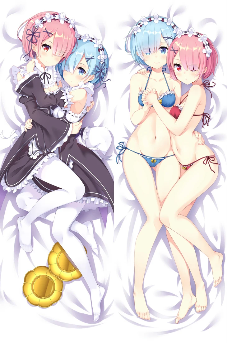 Аниме RE ZERO KARA Hajimeru Isekai жизнь в другой Наволочки Dakimakura Чехол сексуальная девушка Rem