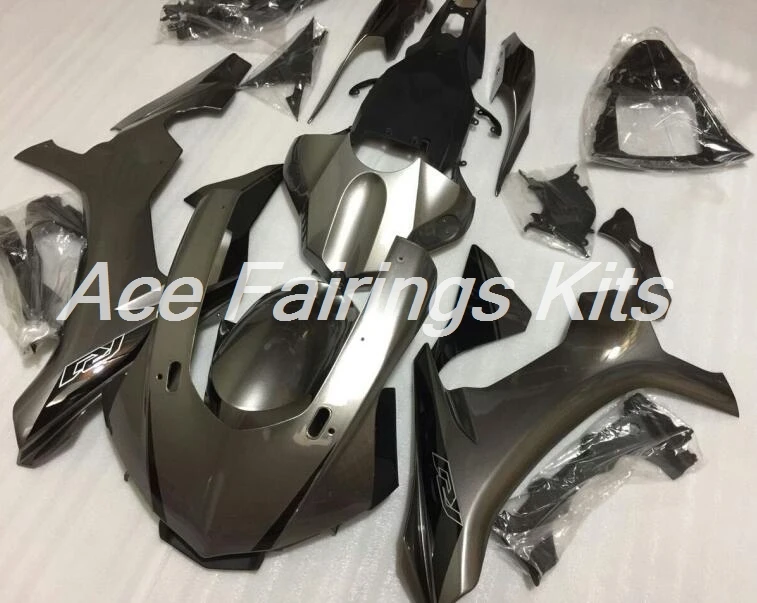 

4Gifts New ABS Injection molding Full Fairings Kit Fit for YAMAHA YZF-R1 2015 2016 2017 15 16 17 Custom Fairings gray