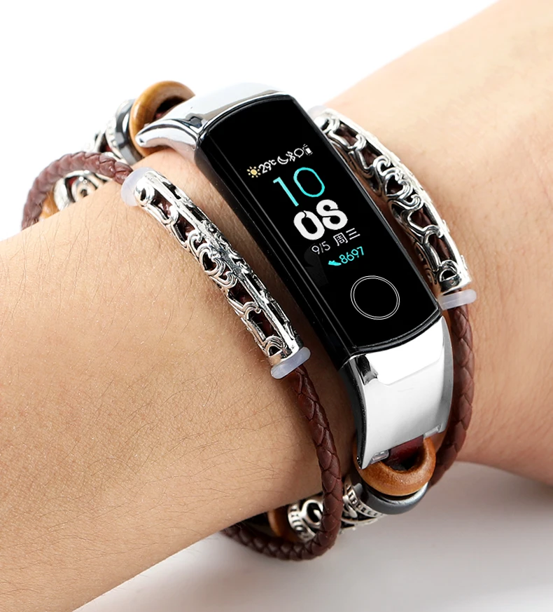Металлический браслет для huawei honor band 5 Миланская петля ремешок для honor band 4 сменный ремешок магнитная пряжка регулируемый размер