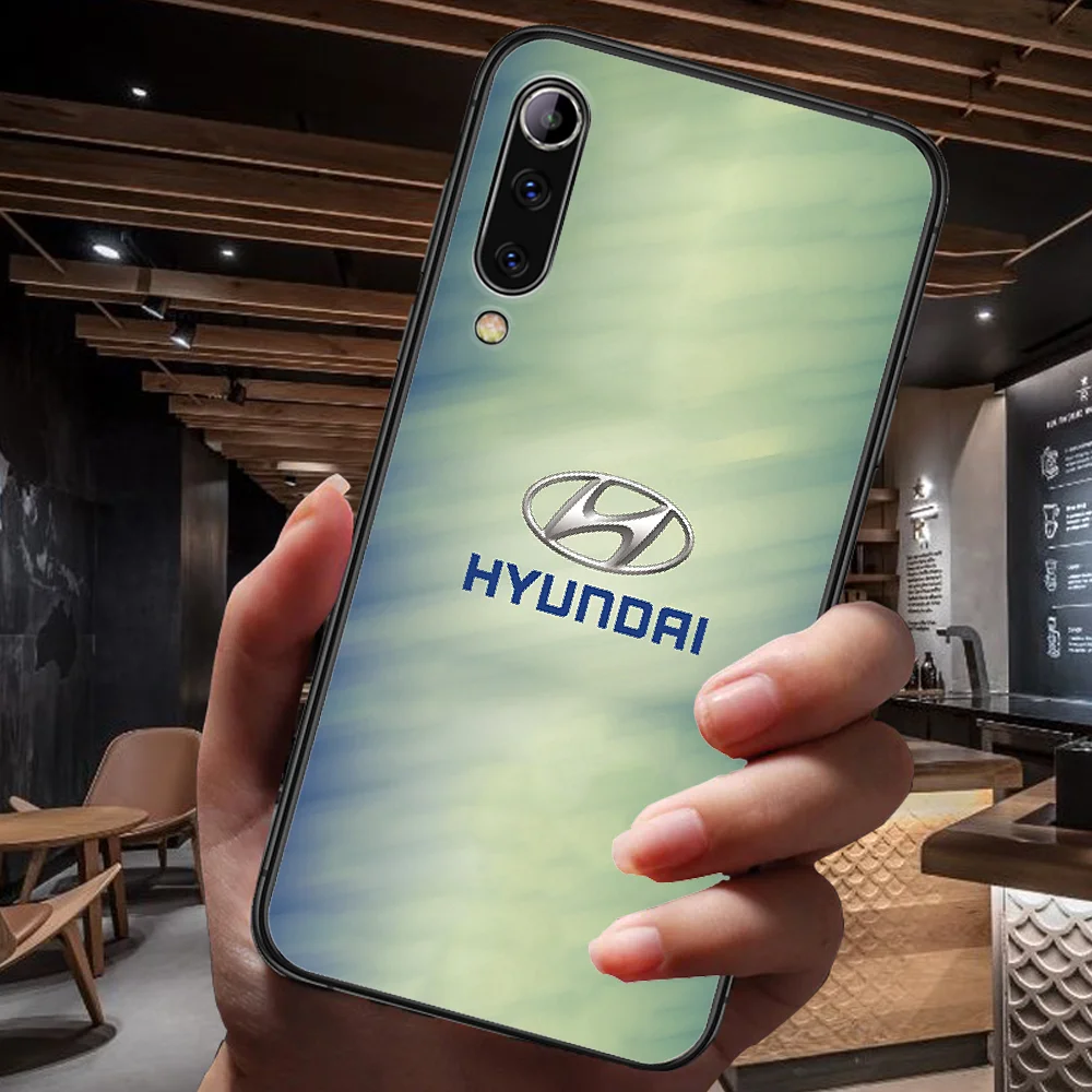 

Korean cars Hyundai Phone Case For Xiaomi Mi Note 10 A3 9 MAX 3 A2 8 9 Lite Pro Ultra black Waterproof Soft Back