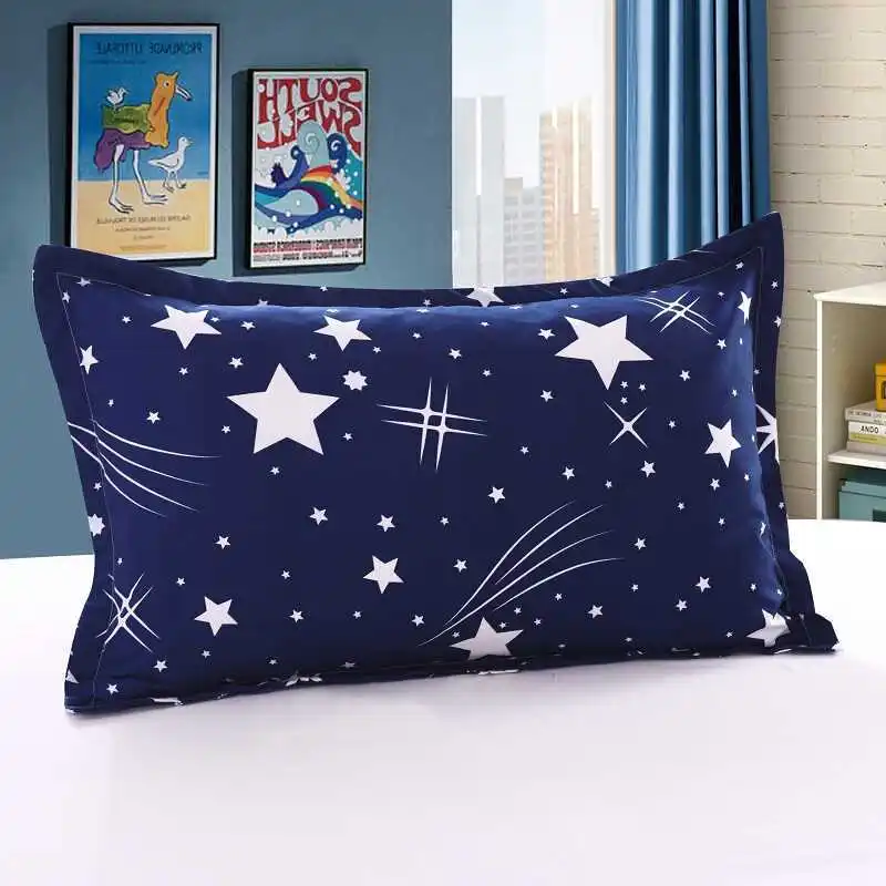 

1/2 Pcs Cotton Printed Pillowcase Comfortable Pillow Cover case For Bed Pillow Covers Top Quality Pillow Case Dropshipping MXG