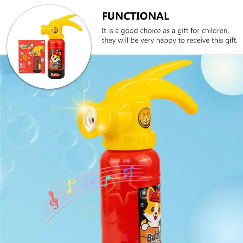 

1 Set Fire Extinguisher Shape Bubble Machine Kids Bubble Making Toy (No Battery)