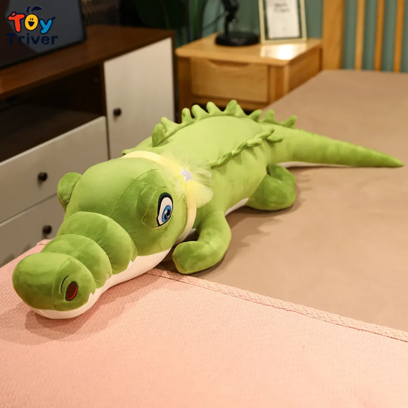 

Kawaii Lifelike Crocodile Plush Toys Stuffed Simulation Alligator Animal Doll Room Sofa Decor Baby Girl Kids Children Cute Gift