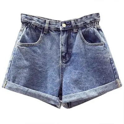 

Smlinan Summer Vintage Denim Short Women Fashion High Waist Casual Loose Jeans Shorts Female High Street Streetwear Hotpants